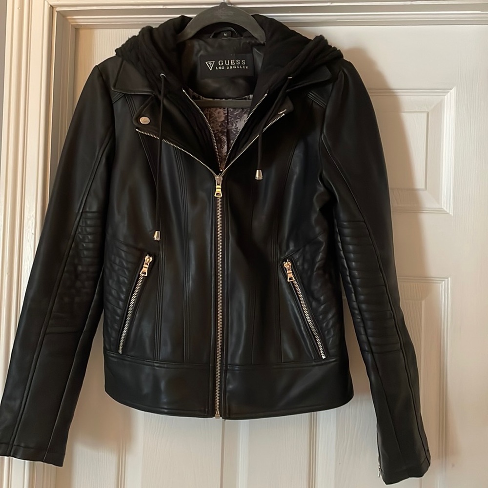 GUESS Faux Leather Jacket